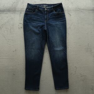 Chico's Platinum Jeans Women's 1.5A US-10 Mid-Rise Boyfriend Denim 30" Inseam